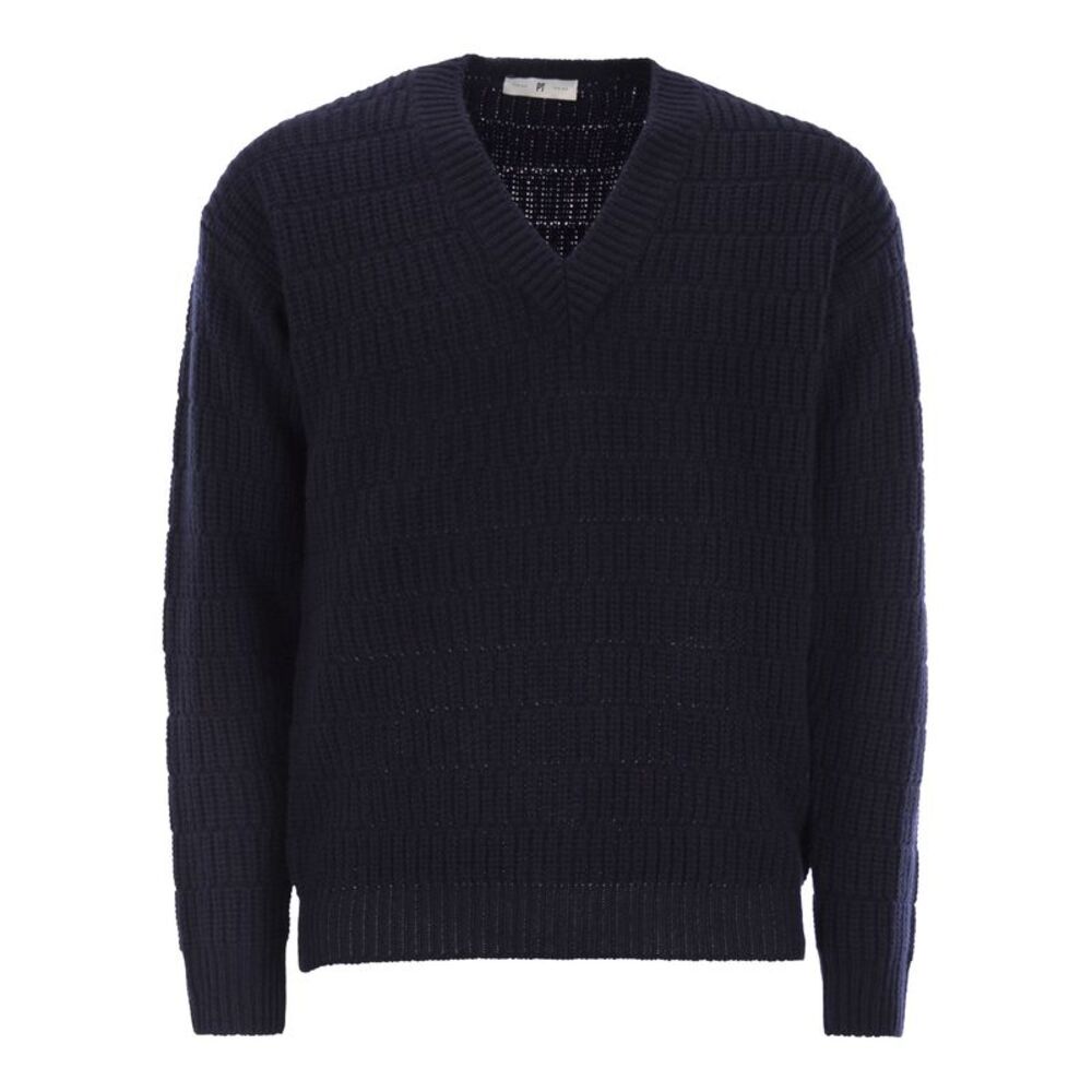 Pt Torino Men Wool Sweater With V-Neck